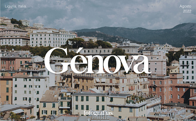 Génova (Italy) Travel photos editorial editorial design editorial photography genova graphic design italy layout design liguria nature photography photo project photography photography book urban photography visual storytelling