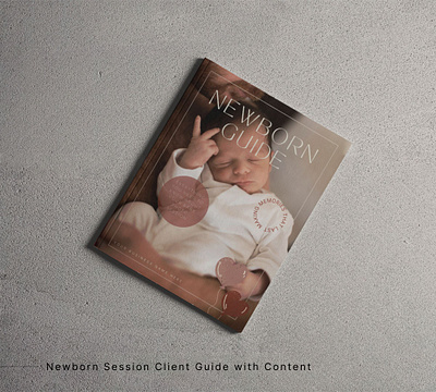newborn session client guide canva template design editable template graphic design photographer template