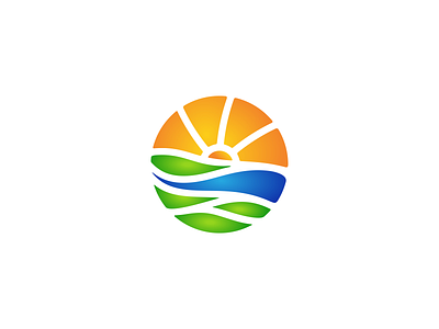 Farm Ag logo agriculture available branding design eco ecology farm farmer forsale gradient graphic design lanscape leaf logo sun tech technology vector