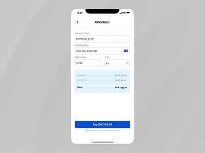 Daily UI - Checkout app dailyui design ui ux