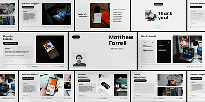 Portfolio Template brand design figma free portfolio presentation presentation design studio kuji template