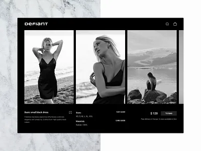 E-Commerce Fashion Clothing Shop (product page) branding clothing concept dailyui darkmode design fashion logo ui ux web