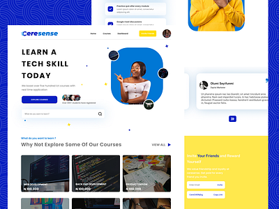 E-learning Landing Page ui
