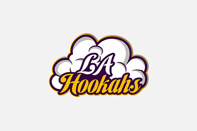 LA HOOKAHS LOGO MOCKUP FILE logo mylar bag design