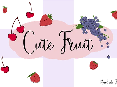 Cute Fruit Illustrations design graphic design illustration