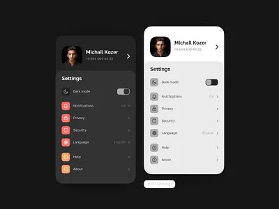 Settings #007 Daily UI dailyui graphic design settings ui