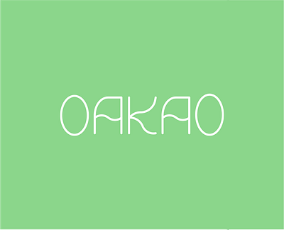 OAKAO — dailylogochallenge 2d 7day adobeillustrator branding dailylogochallenge design fashion brand wordmark fashionbrandwordmark graphic design logo oakao oakaologo vector wordmark