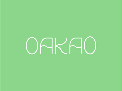 OAKAO — dailylogochallenge 2d 7day adobeillustrator branding dailylogochallenge design fashion brand wordmark fashionbrandwordmark graphic design logo oakao oakaologo vector wordmark