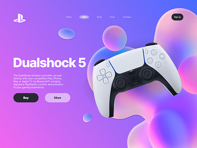 Dualshock 5 design ui ux