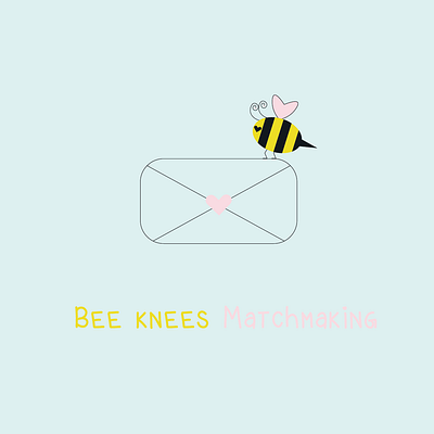 Bees Knees Matchmaking design graphic design illustration logo vector