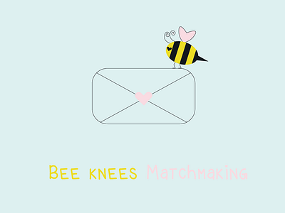 Bees Knees Matchmaking design graphic design illustration logo vector