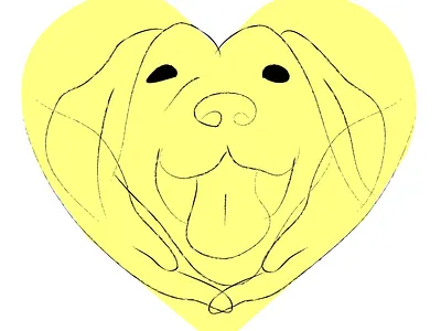 Love Dog Logo Idea branding design drawing graphic design illustration logo