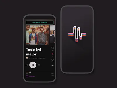 Latix - Mobile App audio player mobile app music splash ui ux