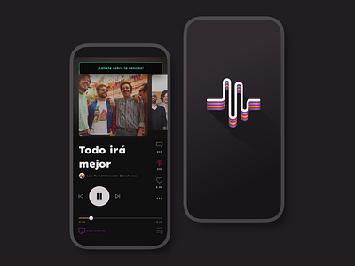 Latix - Mobile App audio player mobile app music splash ui ux