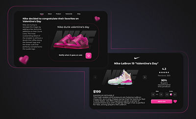 Sneaker store web app app design blur branding design gradient illustration pink shoose sneaker sneakerstore store ui ux web webdesighn