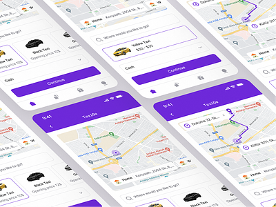 Taxi App android app design dailyui design gps ios location map maps mobile app navigation pin product design product ui search taxi taxi app taxiapp ui