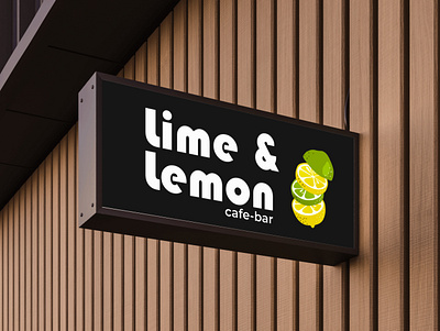 Lime&Lemon cafe bar branding design graphic design illustration logo vector