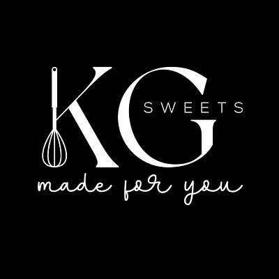 KG Sweets Logo Design app branding design graphic design illustration logo typography ui ux vector