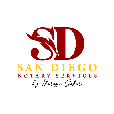 San Diego Notary Services Logo Design app branding design graphic design illustration logo typography ui ux vector