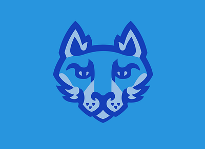 Wolf 3d animal animation blue branding design esports graphic design illustration logo logotype mascot logo motion graphics ui vector wolf