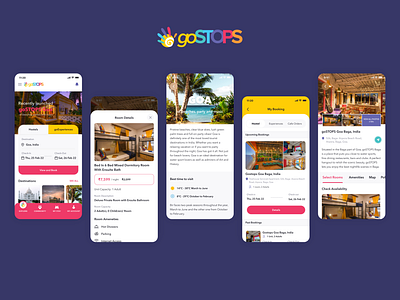 goStops- Hostel Booking Mobile App booking hostel iphone mobile