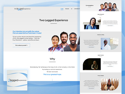 Two-Legged Experience Website adobe adobe illustrator avada twoleggedexperience web design wordpress