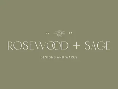 Rosewood + Sage | Ceramic Studio Logo boho logo branding ceramic studio logo conscious design conscious logo design design studio logo earthy logo elevated logo graphic design illustration logo logo design vector