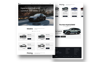 BMW Website Redesign bmw branding cars design uiux web design