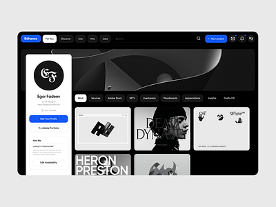 Behance - redesign branding design graphic design logo typography ui ux webdesign