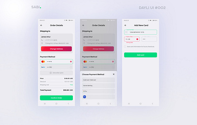 Checkout Page / Payment / Daily UI #002 app challenge checkout checkoutpage dailyui design figma graphic design illustration mobileinterface payment ui uiuxdesign ux webdesign