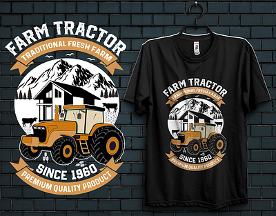 TRADITIONAL FRESH FARM T-SHIRT DESIGN apparel branding clothing design farm farmer farming farmingtshirt farmingtshirtdesign fashion graphic design hoodie illustration logo tshirt tshirtdesign tshirtillustration tshirts vectorart vintage