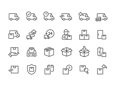 Original - Free shipping and delivery icons