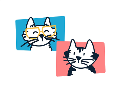 Cat chat after effects animation cat cats character chat comic conversation cute gif illustration loop lottie meow motion stroke vector work working