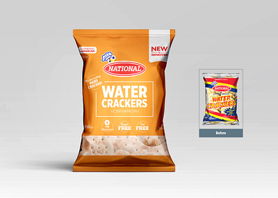National Water Crackers Package Design branding design graphic design layout package design