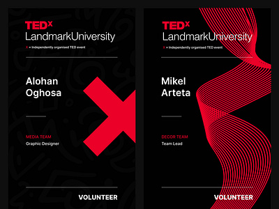 TEDx - Tag, Ticket and Lanyard Design graphic design