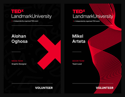 TEDx - Tag, Ticket and Lanyard Design graphic design