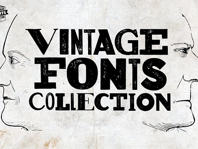 Vintage Fonts Collection - 18 fonts old fonts