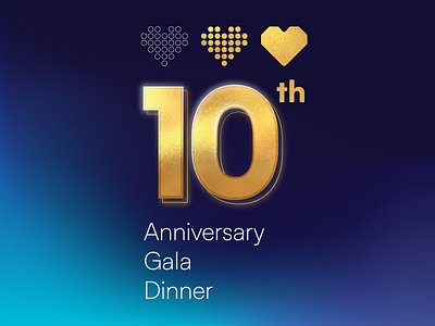 10th Anniversary Celebration branding design graphic design illustration logo typography vector