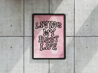 Living My Best Life Poster church graphic design poster social media