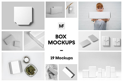 Box Mockups - Packaging Mockups gift bag mockup