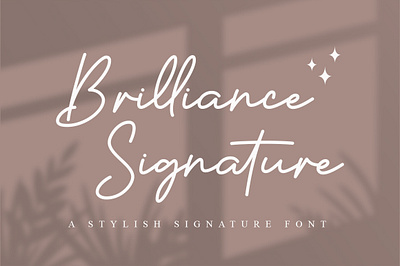 Brilliance Signature beautiful beauty cute design display elegant feminine flower font handwritten invitation logo lovely magical rainbow script signature stylish wedding