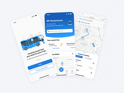 Bus Rapid Transit - Transit App mobile app mobile design mobile ui transit transit app transportation transportation app ui design