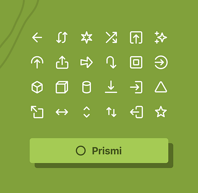 Prismi - UI Icon pack figma freebie icon icon library icons iconset minimal icon user interface