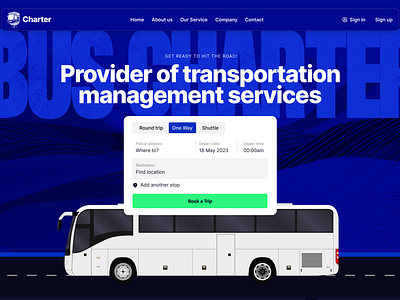 Travel Booking Bus Exploration 2023 book booking bus buy design flat landing page management modern product ticket transit ui ux web design