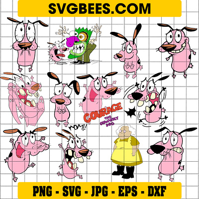 Courage the Cowardly Dog SVG courage the cowardly dog svg svgbees