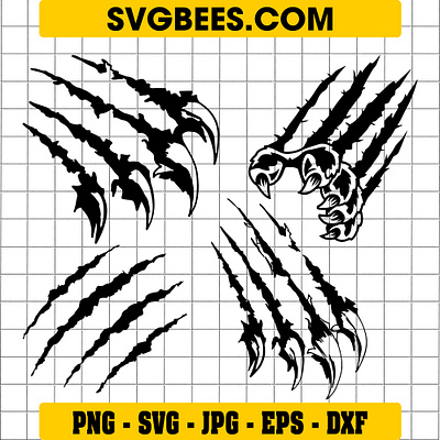 Claw Marks Svg designs, themes, templates and downloadable graphic ...