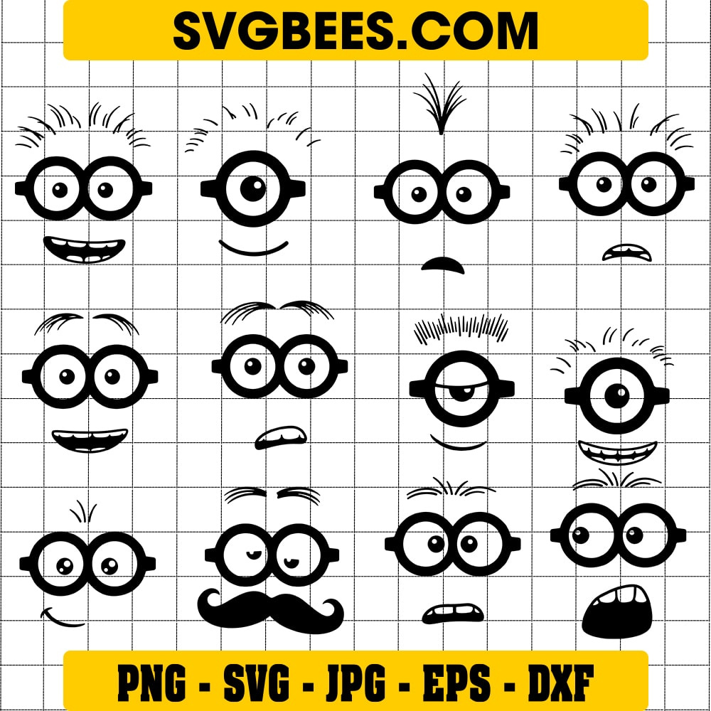 Minion Eyes SVG by SVGbees: SVG Files for Cricut - Get Premium SVGs on