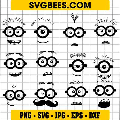 Minion Eyes SVG minion eyes svg svgbees