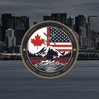 Pacific Northwest Regional Coordinating Mechanism branding corporation design graphic design logo military patch police