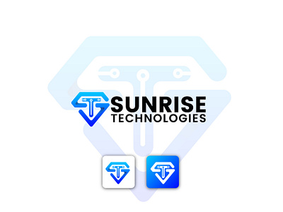 logo, Sunrise Technologies, logo design atik mansur best logo branding business card design graphic design logo logo design modern modern logo motion graphics